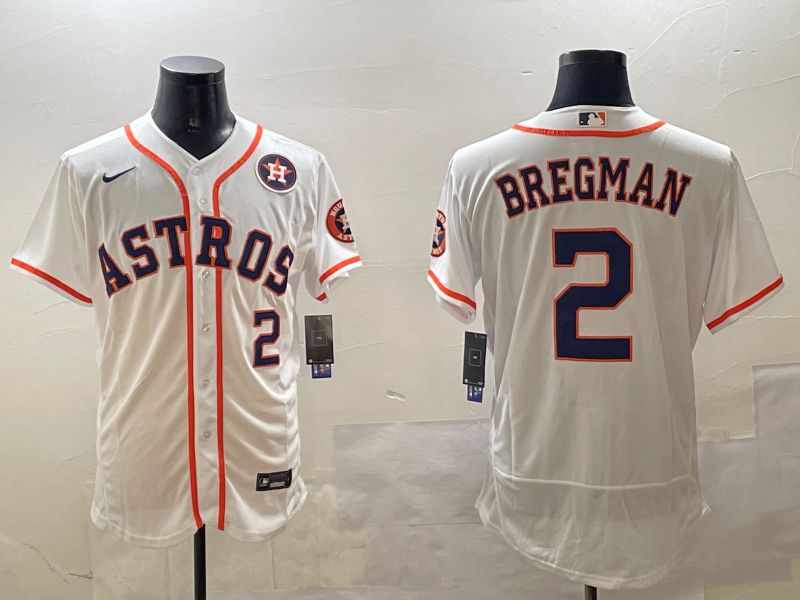 Men Houston Astros #2 Bregman White Elite 2025 Nike MLB Jersey style 2->houston astros->MLB Jersey
